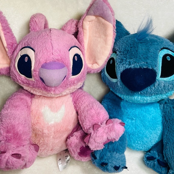 12" Disney Store Lilo and Stitch Angel Stitch Plush Set - Picture 1 of 7